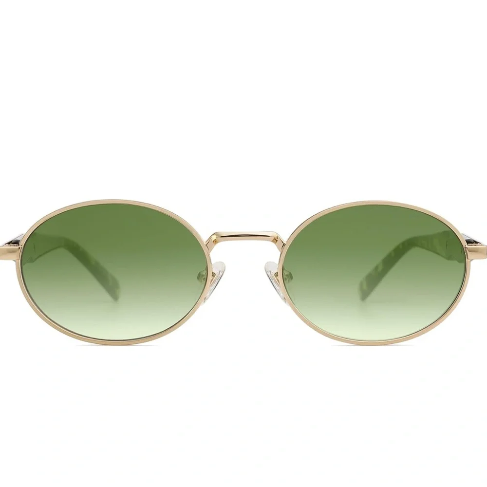 GREEN RETRO Oval Sunglasses FOR WOMAN *NEW*